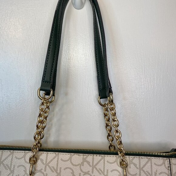 Calvin Klein Green and white shoulder bag - Picture 5 of 13
